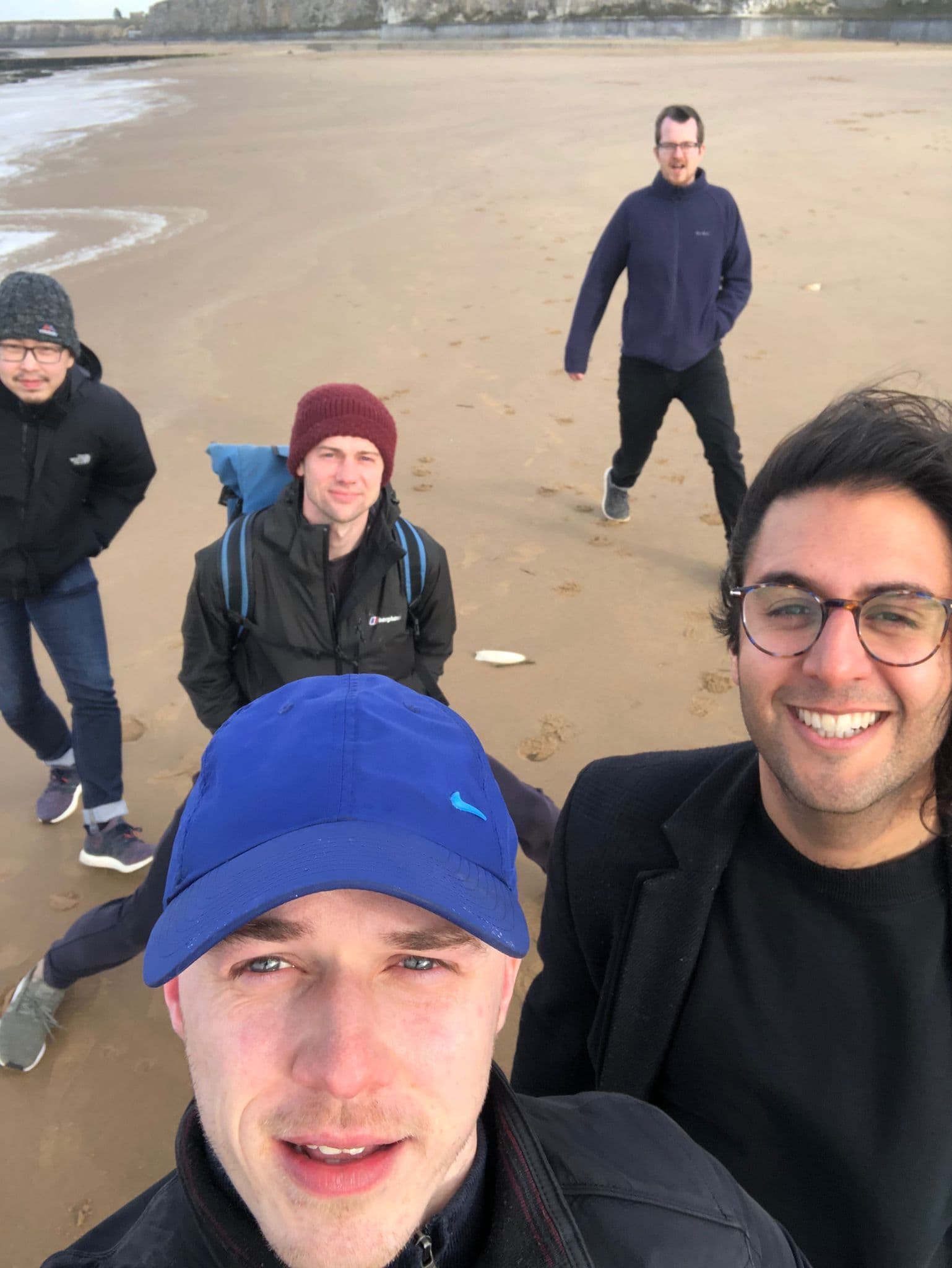 Humanloop team at beach