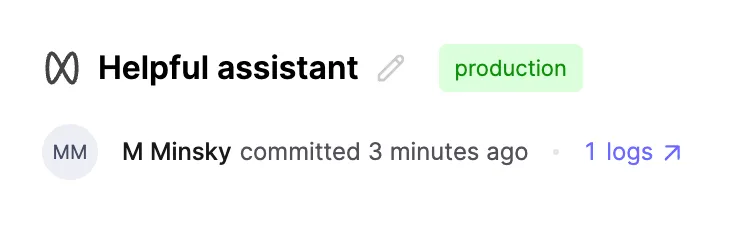 Prompt Version authorship in the Prompt Version slideover